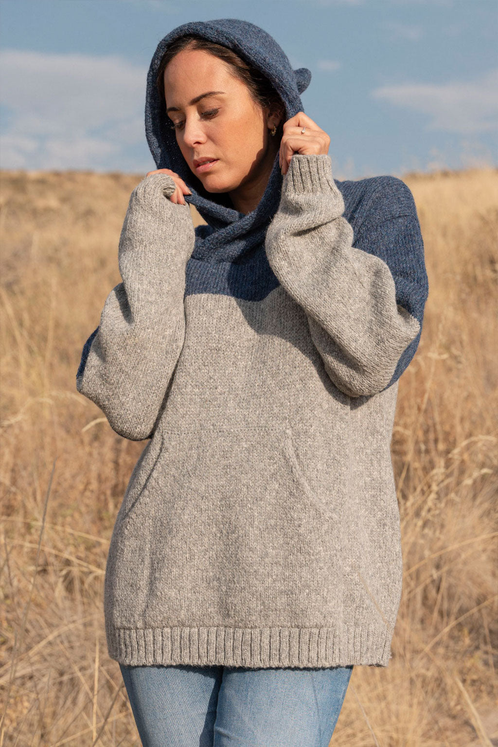 Coraline Alpaca Hoodie Pullover