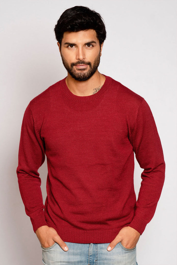 Men's Royal Alpaca Crew-Neck Sweater