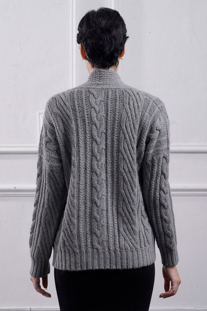 Kara Short Cable Knit Cardigan