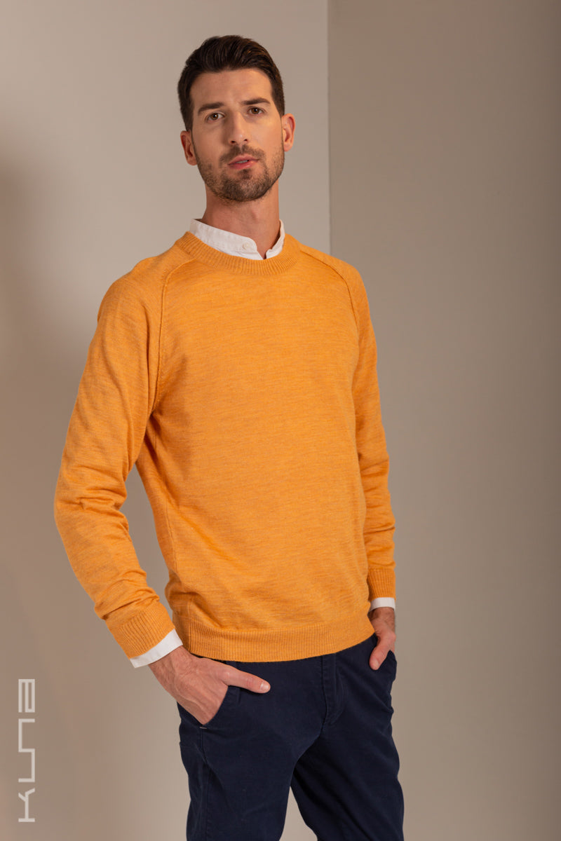 Pullover „Umberto“ aus Babyalpaka und Seide