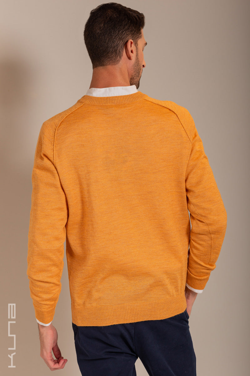 Pullover „Umberto“ aus Babyalpaka und Seide