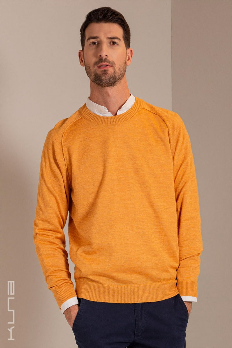 Pullover „Umberto“ aus Babyalpaka und Seide