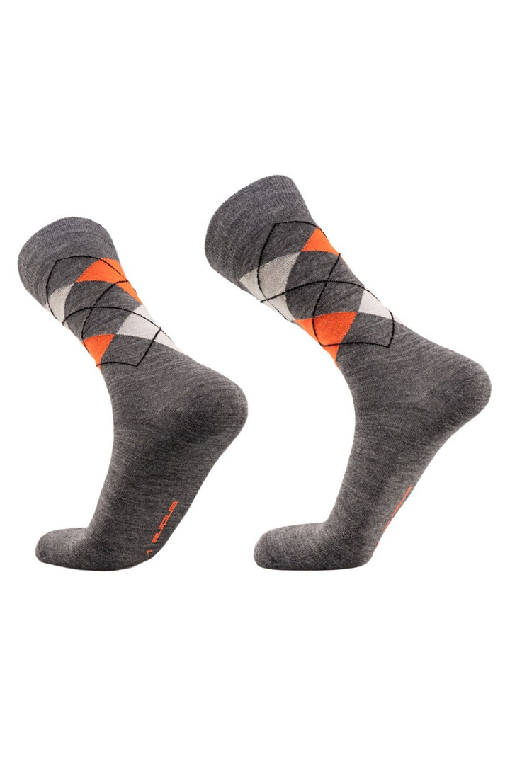 Socken mit Argyle-Muster aus Babyalpaka