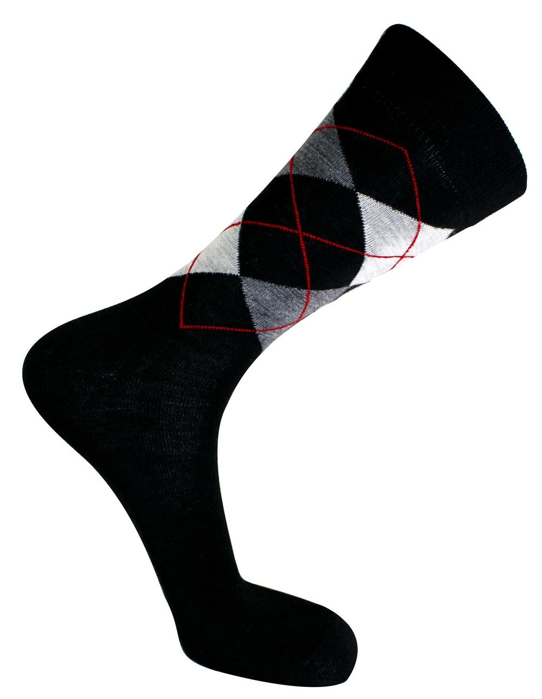 Socken mit Argyle-Muster aus Babyalpaka