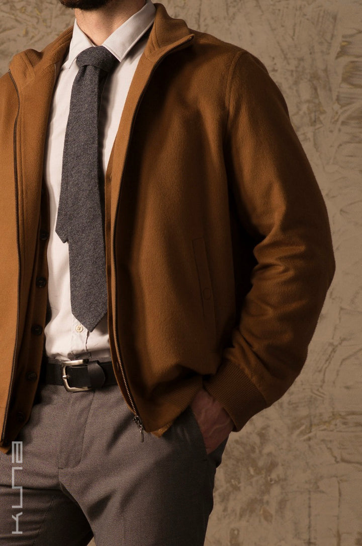 Benedict 100% Vicuna Bomber Jacket