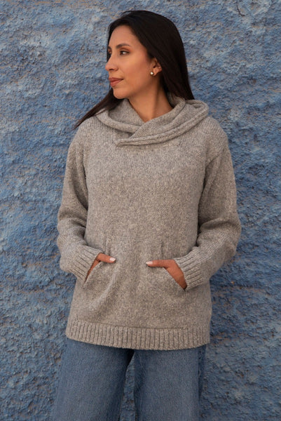 Briana Alpaca Hoodie Pullover