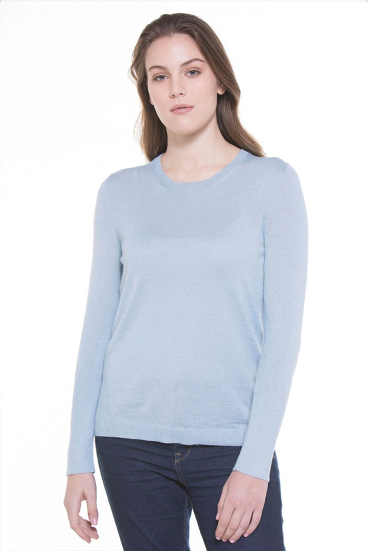 Briana Lightweight Cashllama Crew-Neck Sweater