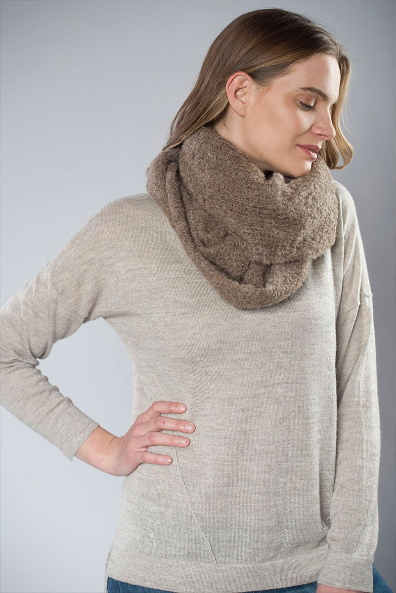 Cloe 100% Alpaca Infinity Scarf