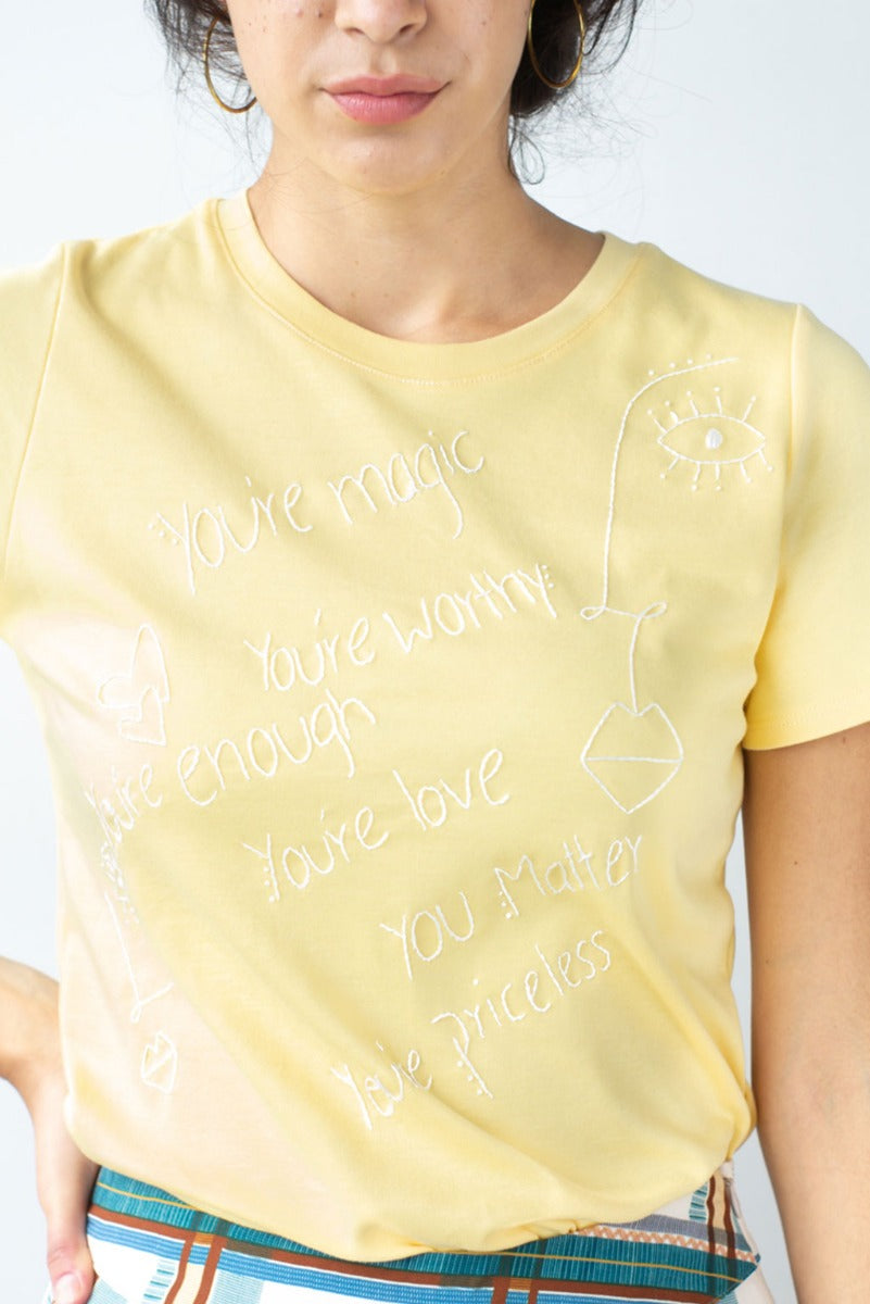 Baumwoll-T-Shirt „Selflove“