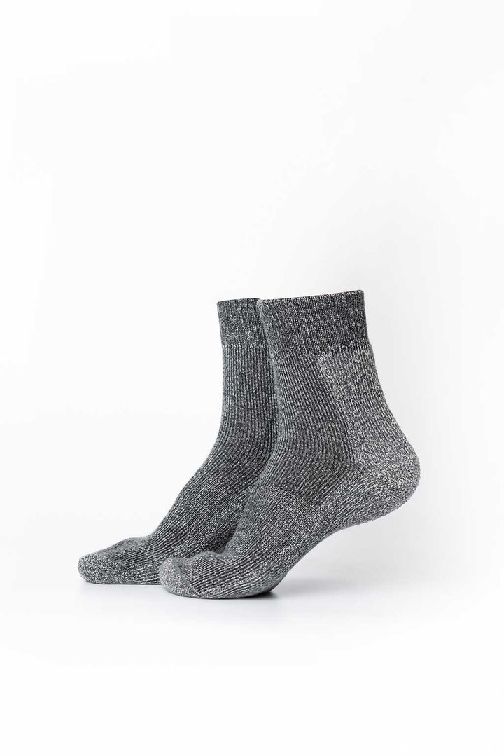 Alpaka-Kurzsocken mit Viertelrand