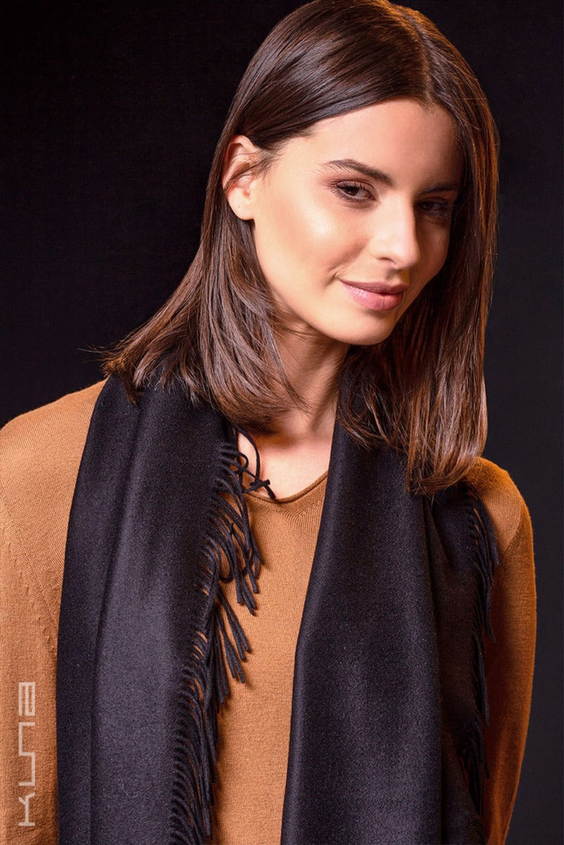 100% Vicuna Scarf - Horizontal Fringes