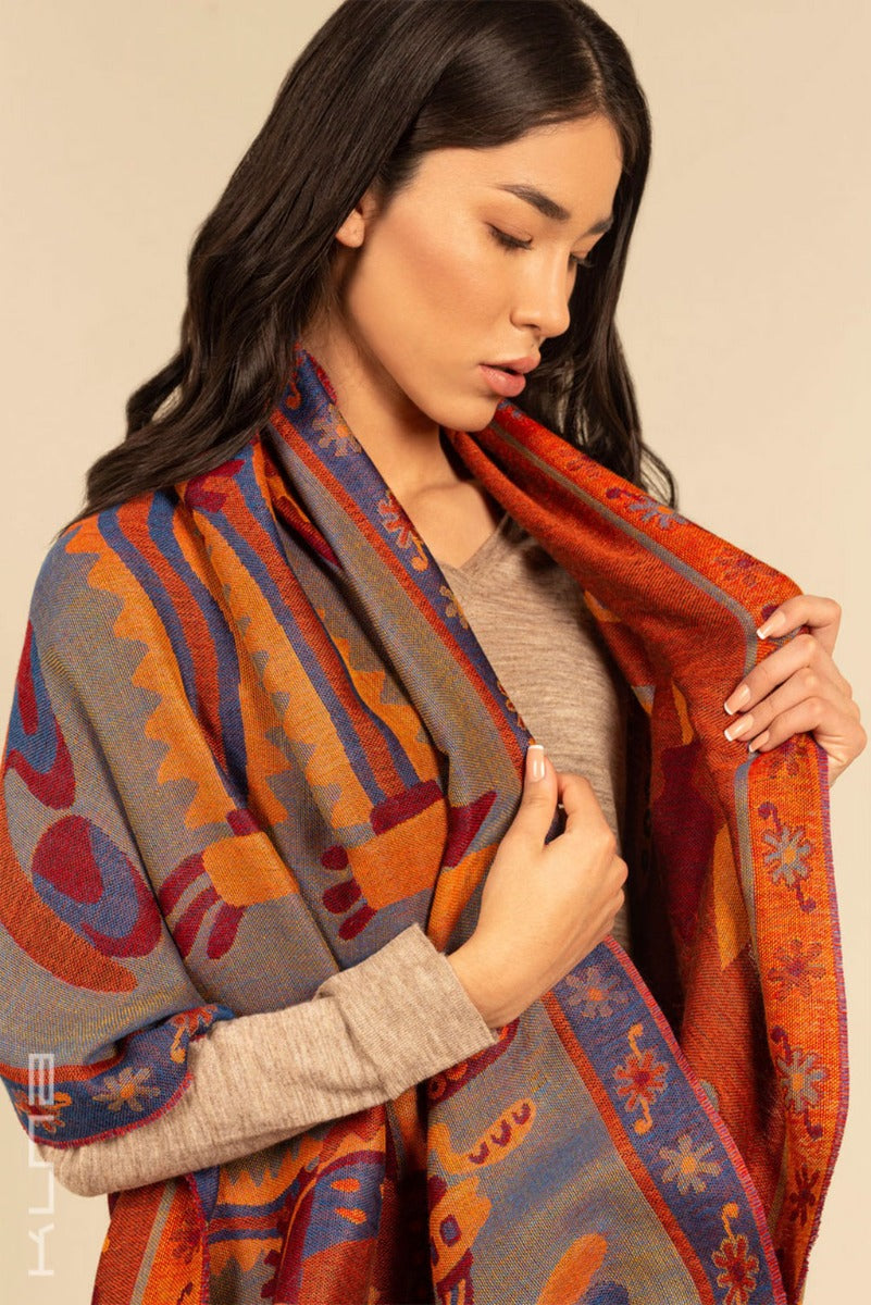 Nazca - 8 Baby Alpaca & Silk Scarf Shawl