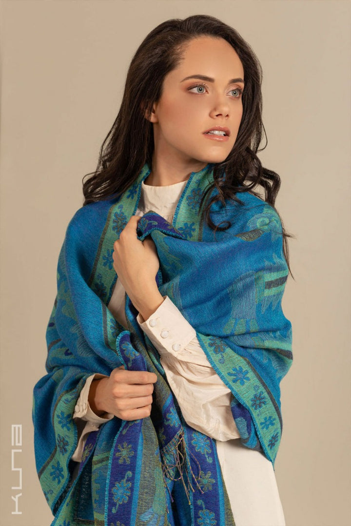 Nazca - 8 Baby Alpaca & Silk Scarf Shawl