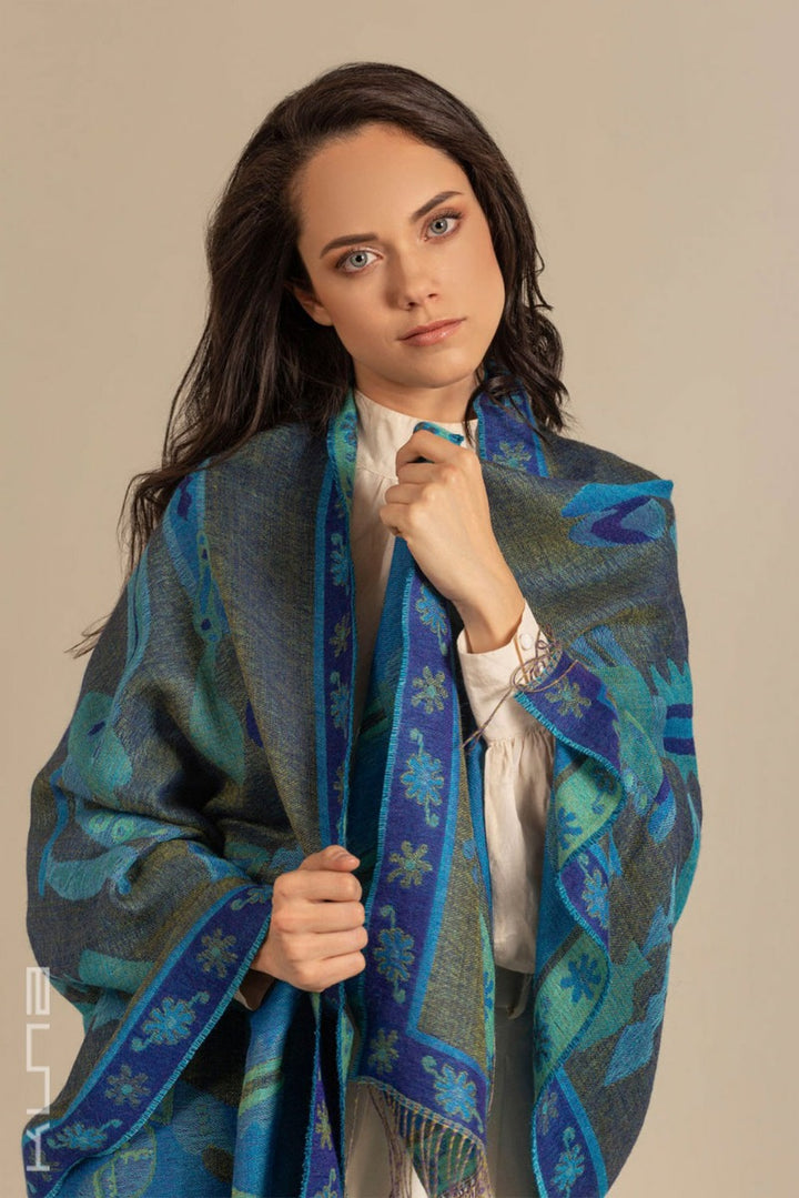 Nazca - 8 Baby Alpaca & Silk Scarf Shawl