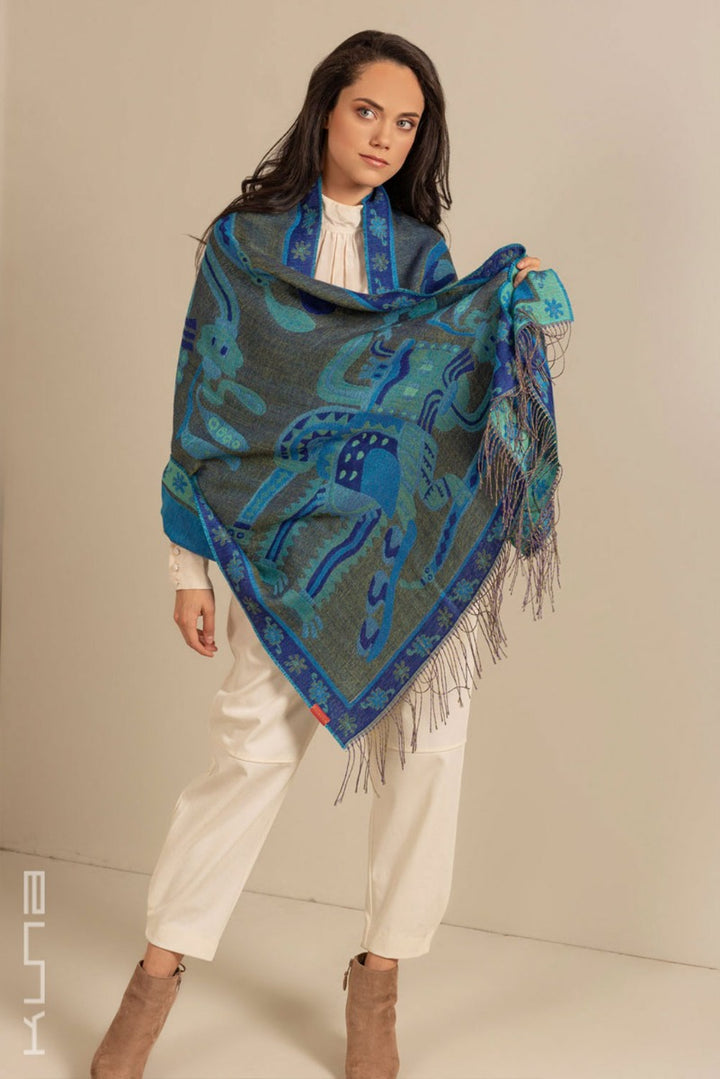 Nazca - 8 Baby Alpaca & Silk Scarf Shawl