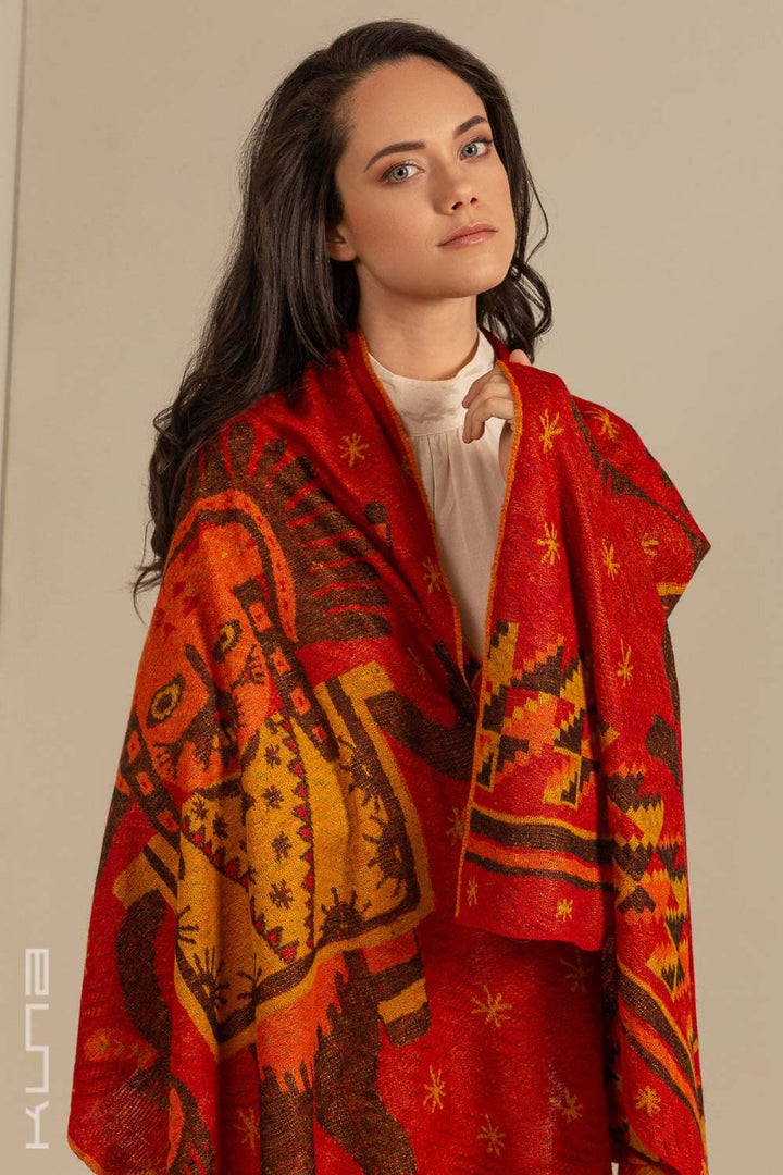 Nazca - 50 Baby Alpaca & Silk Scarf Shawl