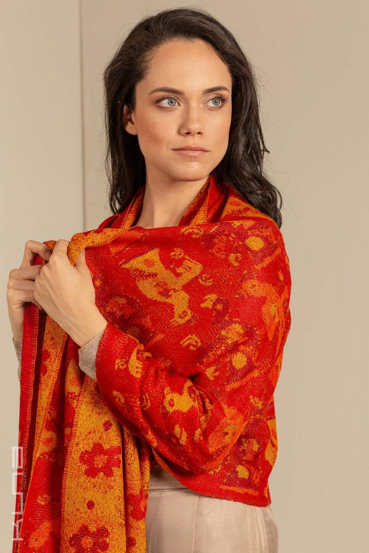 Nazca - 46 Baby Alpaca & Silk Scarf Shawl