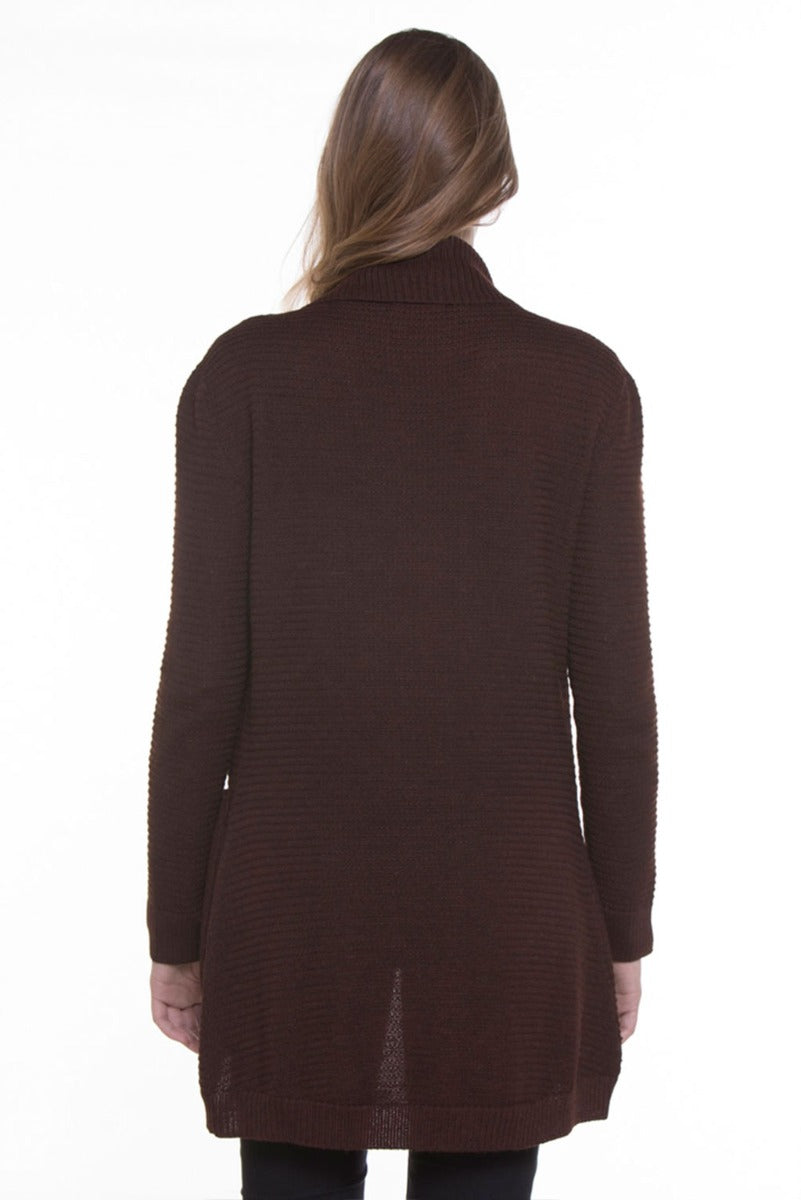 Ilian 100% Cashllama Open Ribbed Cardigan