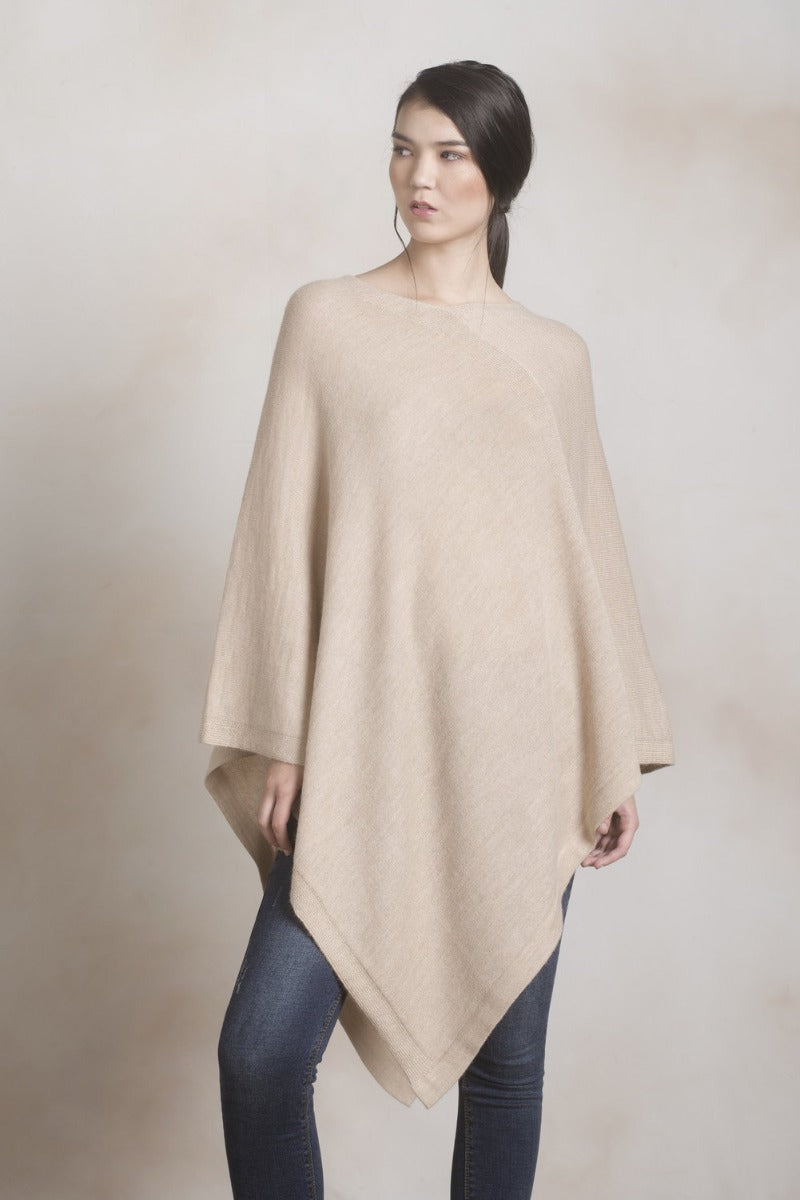 Almendra Baby Alpaca Poncho