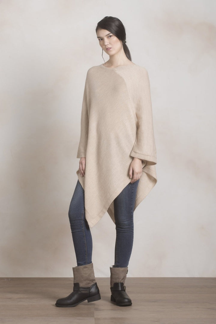 Almendra Baby Alpaca Poncho