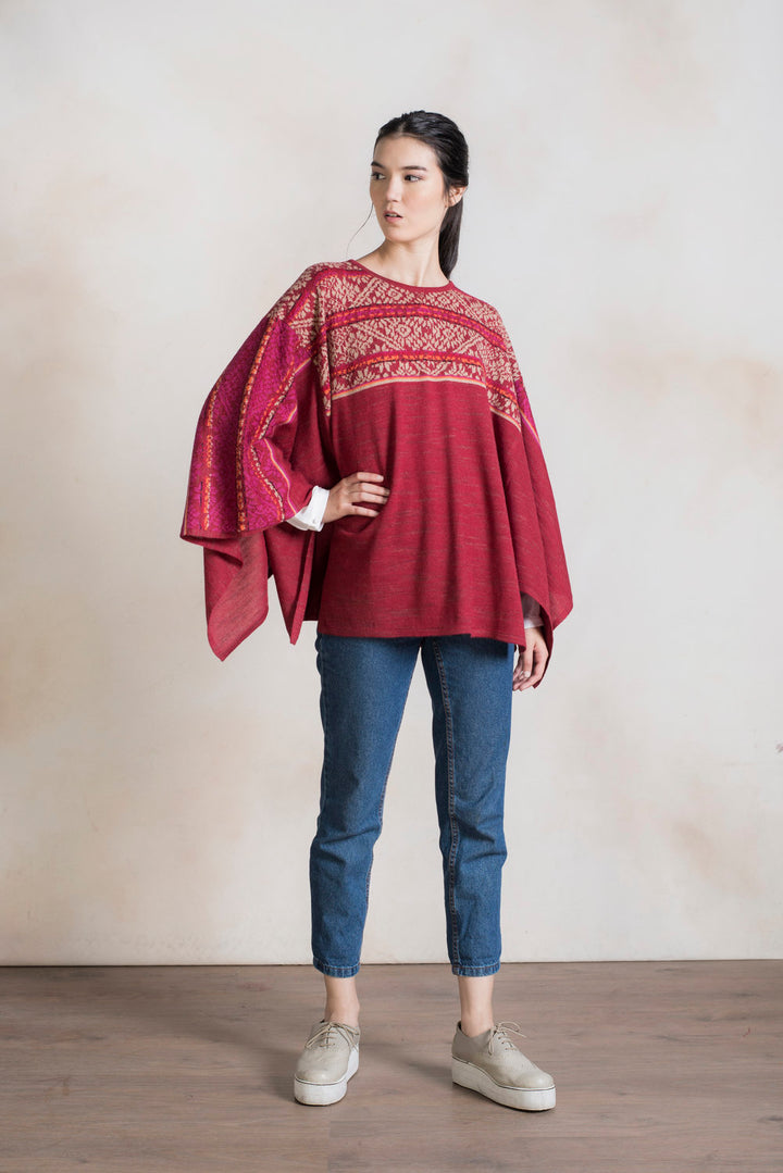 Rumi Poncho aus Babyalpaka