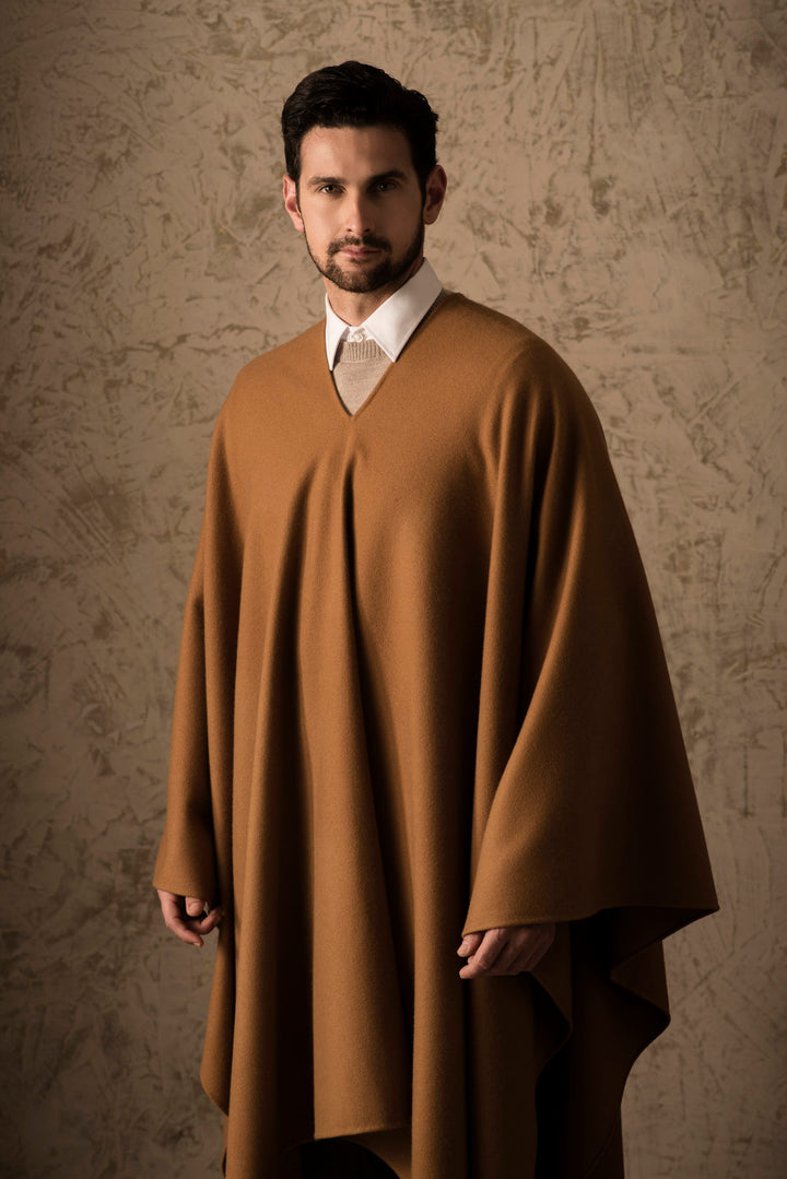 Chalan 100% Vicuna Men's Poncho