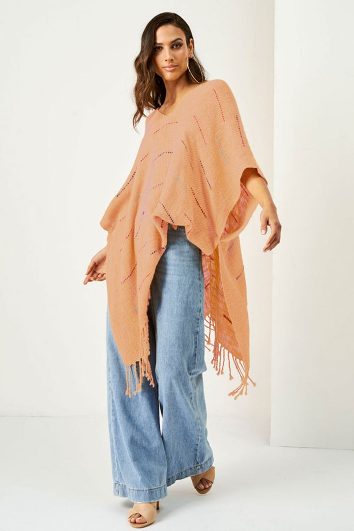 Sky Organic Cotton Cape - Melon