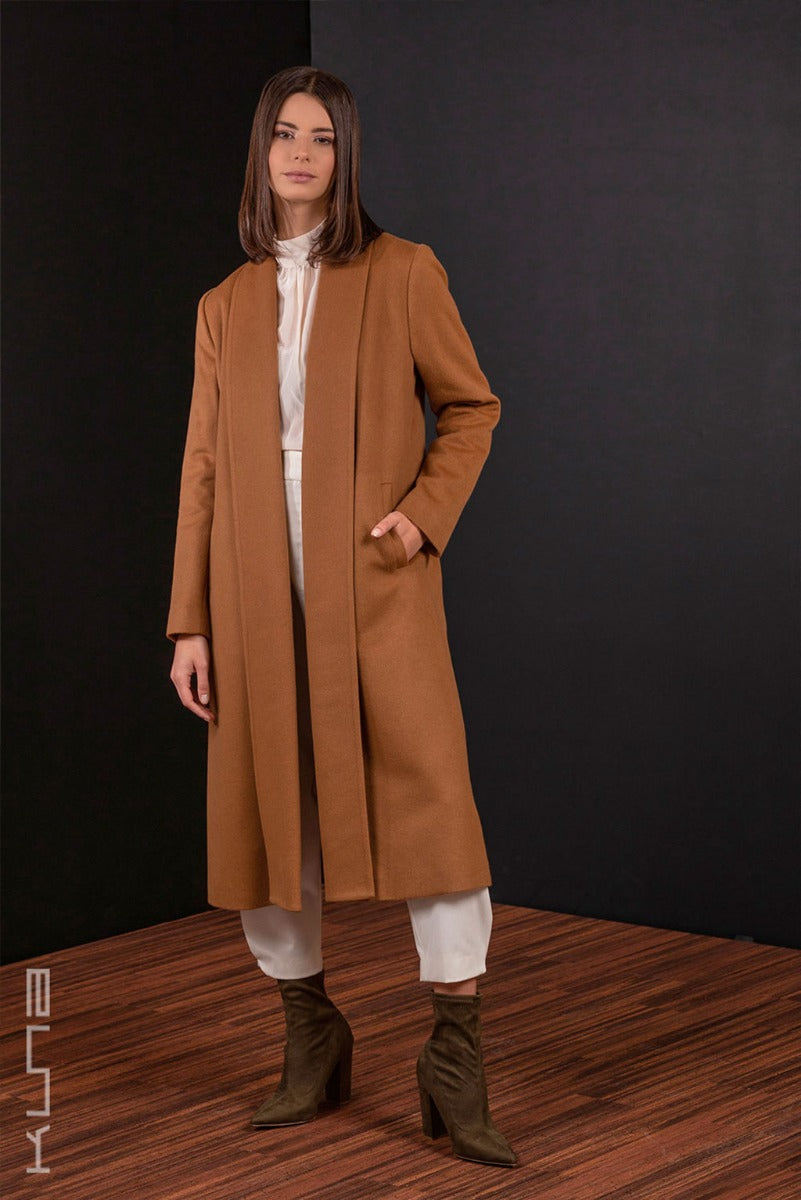 Long 100% Vicuna Swing Coat