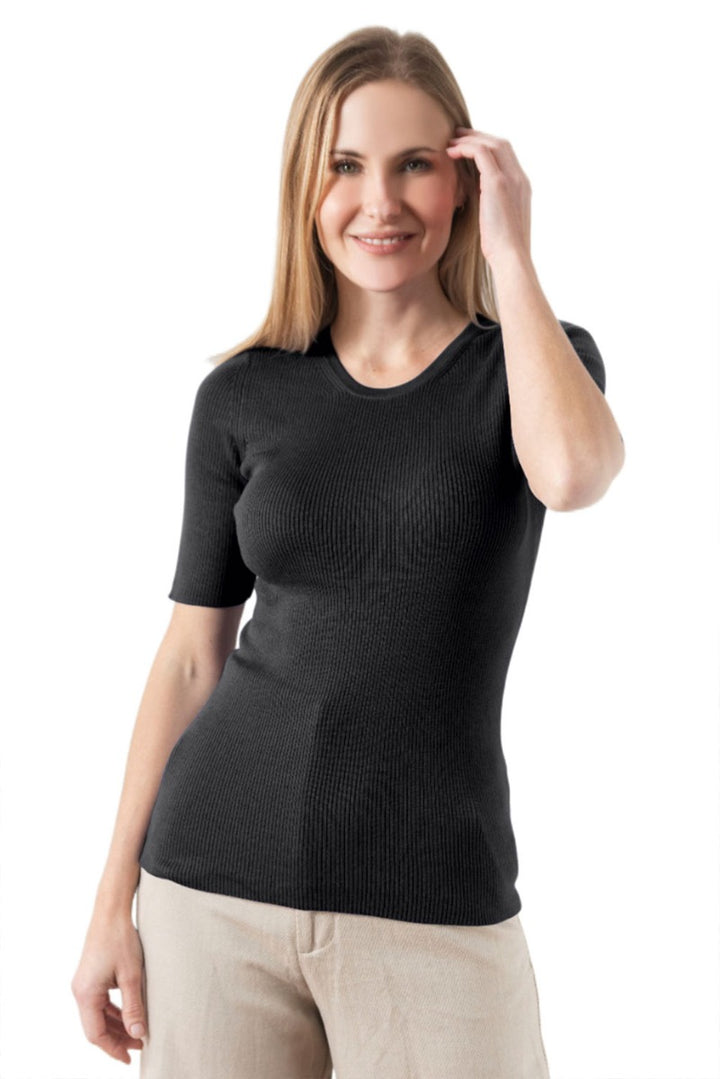 Zoe Short Sleeve Cotton Sweater