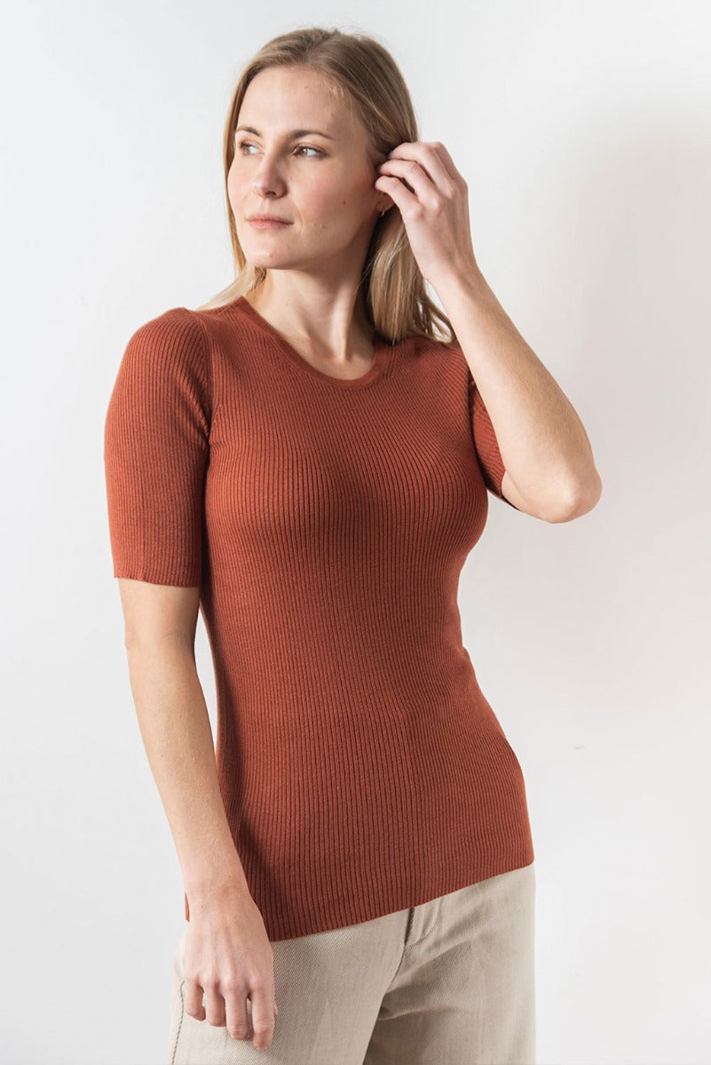 Zoe Short Sleeve Cotton Sweater